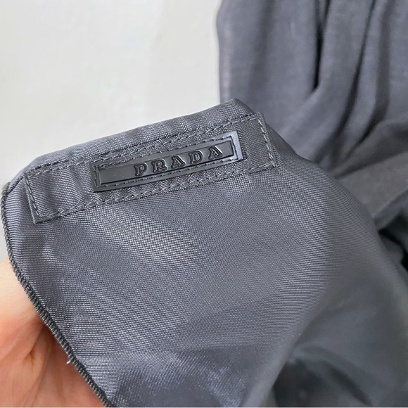 Prada Wool Grey Button Down Sleeveless Shirtdress Layered Overlay Viscose XS - Picture 7 of 7